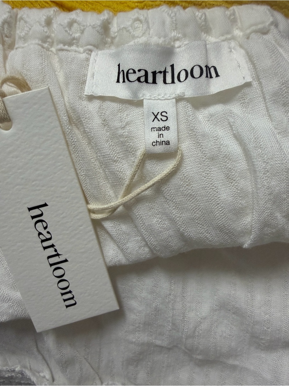 Heartloom White Eyelet Ruffle Tie-Front Camisole - Picture 4 of 4